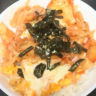 キムチ・たまご丼